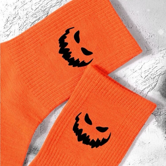 Orange Halloween Socks - Picture 4 of 5